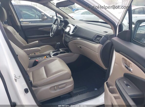 5FNYF6H53JB049796 2018 HONDA PILOT White წინა სალონის ხედი