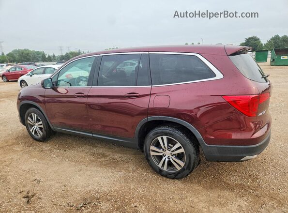 5FNYF6H53JB071801 2018 HONDA PILOT Maroon Задня ліва чверть