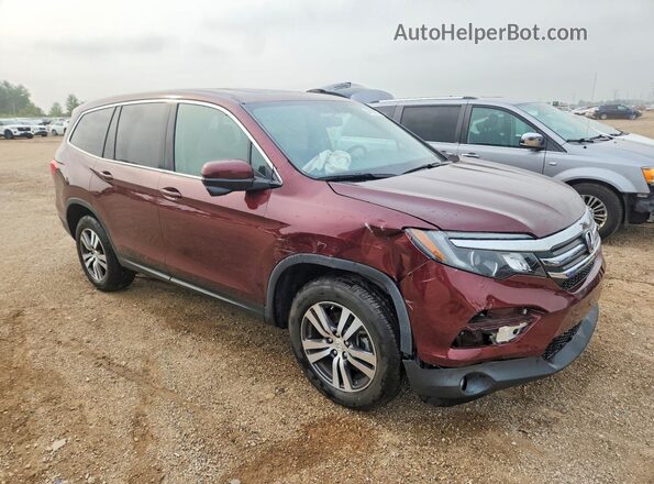 5FNYF6H53JB071801 2018 HONDA PILOT Maroon Передня права чверть