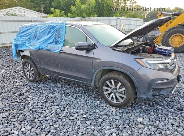 5FNYF6H53KB028674 2019 HONDA PILOT Gray Front right