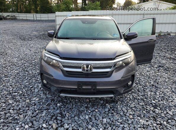 5FNYF6H53KB028674 2019 HONDA PILOT Gray Front view