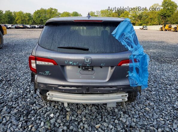 5FNYF6H53KB028674 2019 HONDA PILOT Gray Rear view