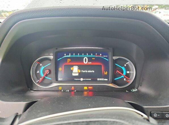 5FNYF6H53LB034444 2020 HONDA PILOT Gray Вид щитка приладів