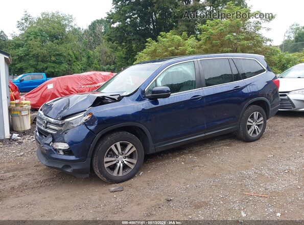 5FNYF6H54HB071106 2017 HONDA PILOT Blue Vista tres cuartos delantera izquierda