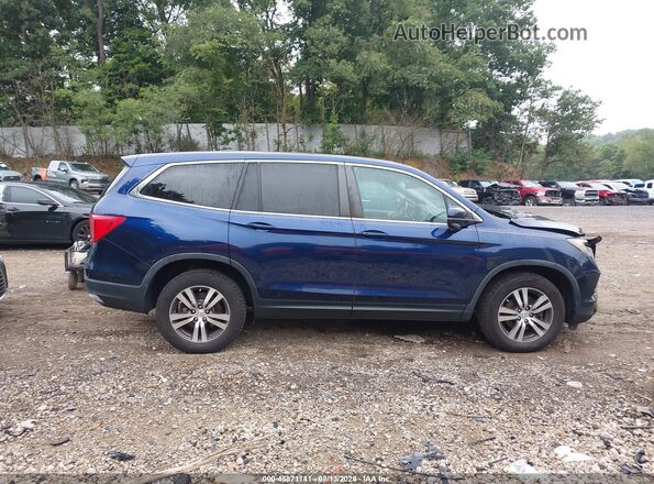 5FNYF6H54HB071106 2017 HONDA PILOT Blue Vista interior trasera