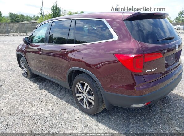 5FNYF6H54HB085572 2017 HONDA PILOT Бордовый Задняя левая четверть