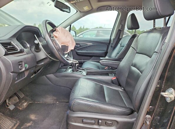 5FNYF6H55JB062050 2018 HONDA PILOT Black Widok wnętrza z przodu