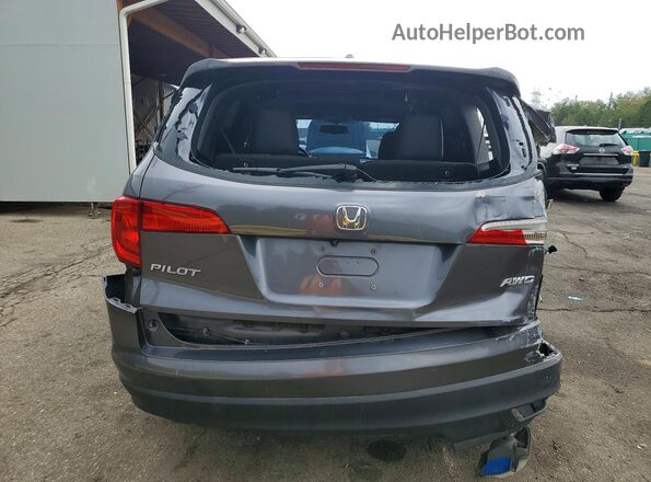 5FNYF6H55JB072531 2018 HONDA PILOT Gray Rear view
