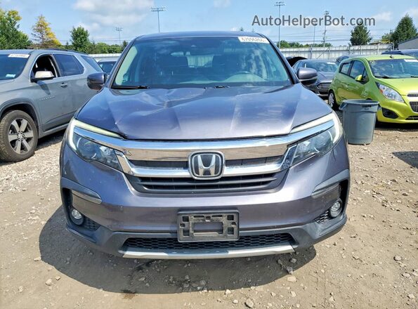 5FNYF6H55KB026134 2019 HONDA PILOT Gray Вид спереду