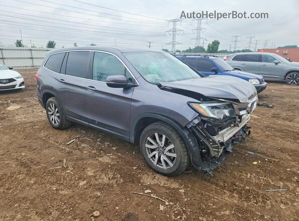 5FNYF6H55LB049138 2020 HONDA PILOT Gray Delantero derecho