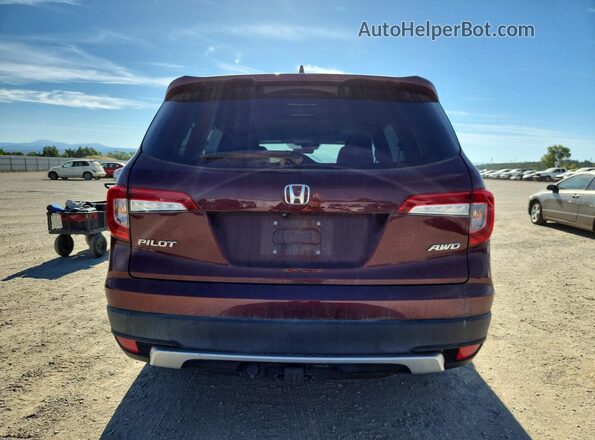 5FNYF6H55LB053447 2020 HONDA PILOT Burgundy უკანა ხედი