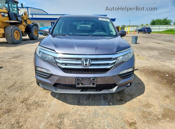 5FNYF6H56GB093283 2016 HONDA PILOT Silver Front view