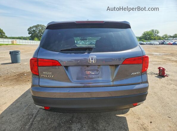 5FNYF6H56GB093283 2016 HONDA PILOT Silver Rear view