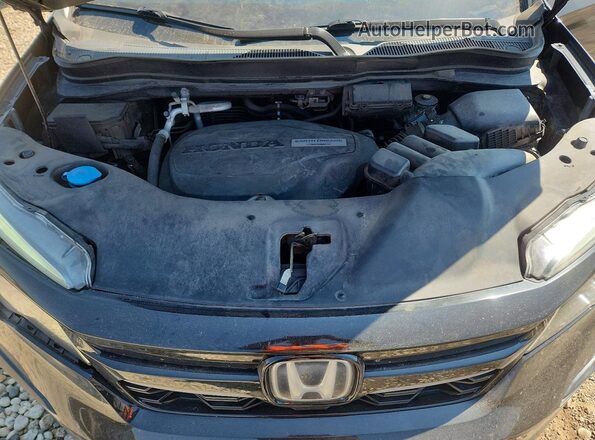 5FNYF6H56KB072846 2019 HONDA PILOT Black Rear interior view