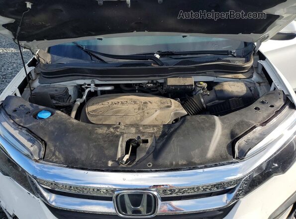 5FNYF6H56NB003143 2022 HONDA PILOT White Vista del compartimento del motor