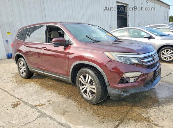 5FNYF6H57HB085596 2017 HONDA PILOT Burgundy Delantero derecho
