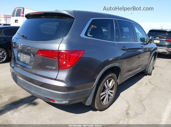 5FNYF6H57HB091382 2017 HONDA PILOT Gray Rear right