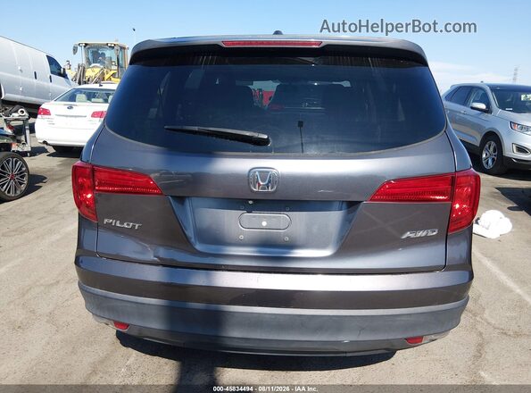 5FNYF6H57HB091382 2017 HONDA PILOT Gray 