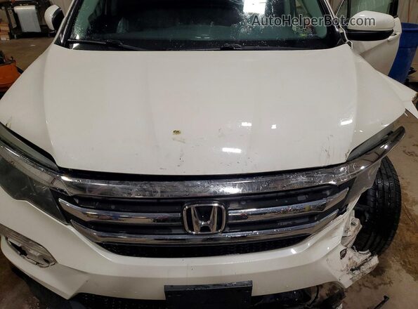 5FNYF6H57JB013948 2018 HONDA PILOT White Widok komory silnika