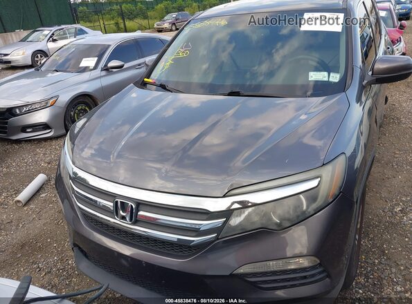 5FNYF6H57JB053110 2018 HONDA PILOT Gray Widok deski rozdzielczej