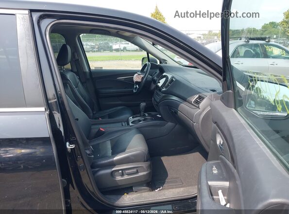 5FNYF6H57KB060835 2019 HONDA PILOT Black წინა სალონის ხედი