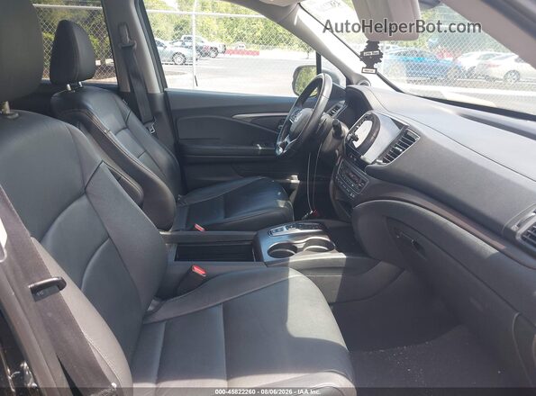5FNYF6H57MB073765 2021 HONDA PILOT Black Widok wnętrza z przodu