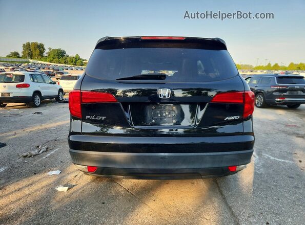 5FNYF6H58HB011748 2017 HONDA PILOT Black უკანა ხედი