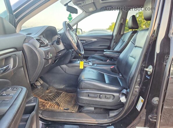 5FNYF6H58HB011748 2017 HONDA PILOT Black წინა სალონის ხედი