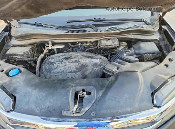 5FNYF6H58HB011748 2017 HONDA PILOT Black ძრავის განყოფილების ხედი