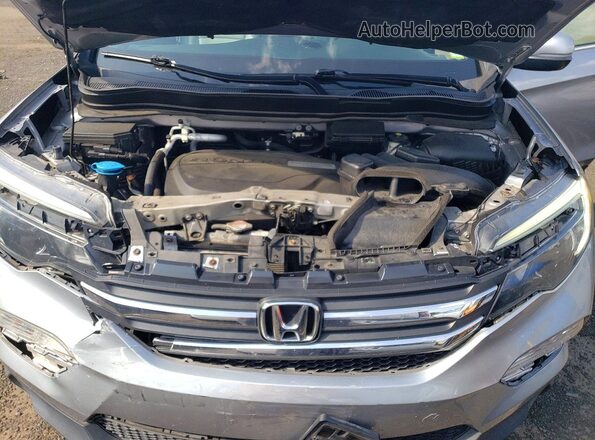 5FNYF6H59HB090444 2017 HONDA PILOT Silver Вид підкапотного простору
