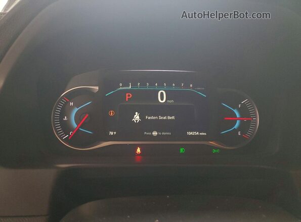 5FNYF6H59LB027000 2020 HONDA PILOT Черный Вид щитка приборов