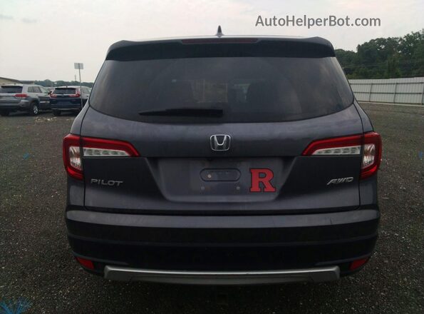 5FNYF6H59LB040684 2020 HONDA PILOT Gray უკანა ხედი