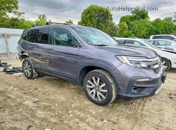 5FNYF6H59MB077302 2021 HONDA PILOT Gray Передня права чверть