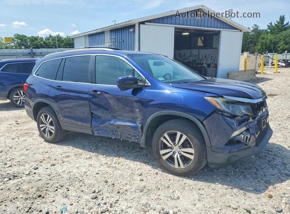 5FNYF6H5XHB079307 2017 HONDA PILOT Blue Front right