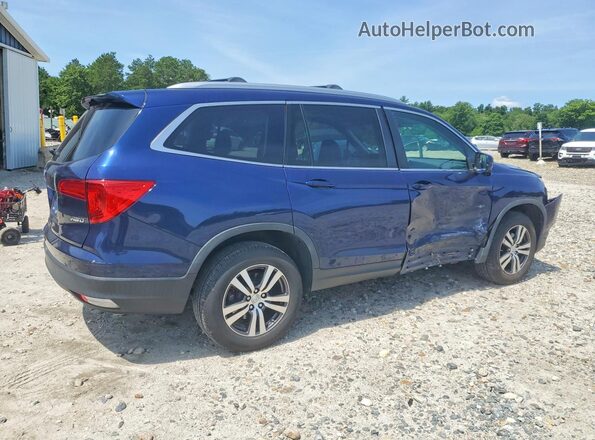 5FNYF6H5XHB079307 2017 HONDA PILOT Blue Rear right