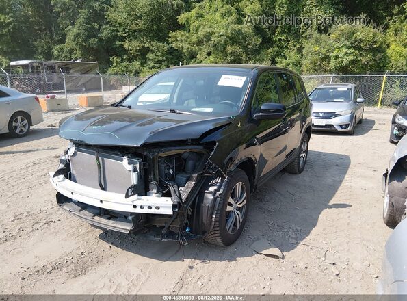 5FNYF6H5XHB083955 2017 HONDA PILOT Black Przód lewy