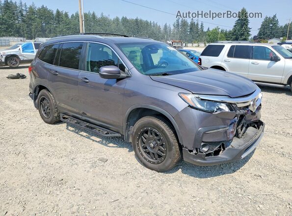 5FNYF6H5XKB029689 2019 HONDA PILOT Gray წინა მარჯვენა