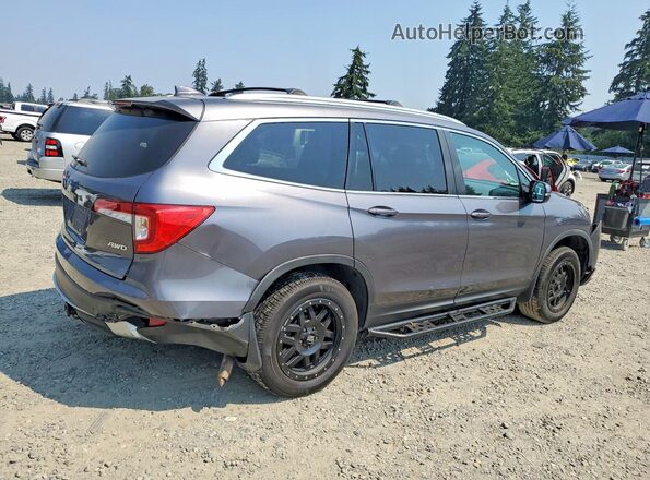 5FNYF6H5XKB029689 2019 HONDA PILOT Gray უკანა მარჯვენა