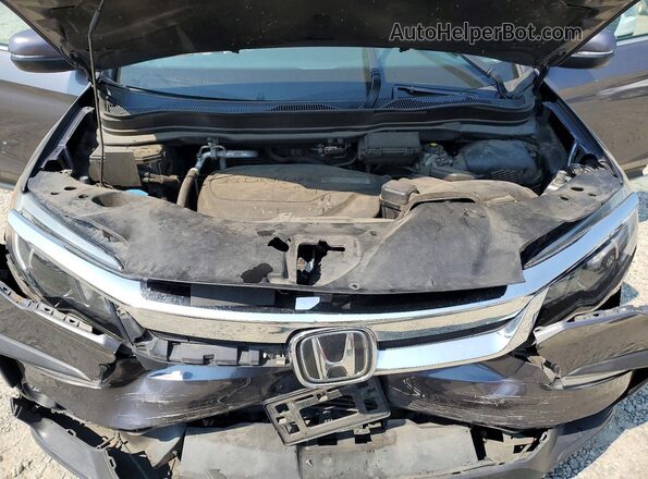5FNYF6H5XKB029689 2019 HONDA PILOT Gray ძრავის განყოფილების ხედი
