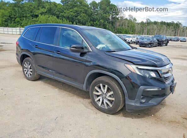 5FNYF6H5XKB052194 2019 HONDA PILOT Черный Передняя правая четверть