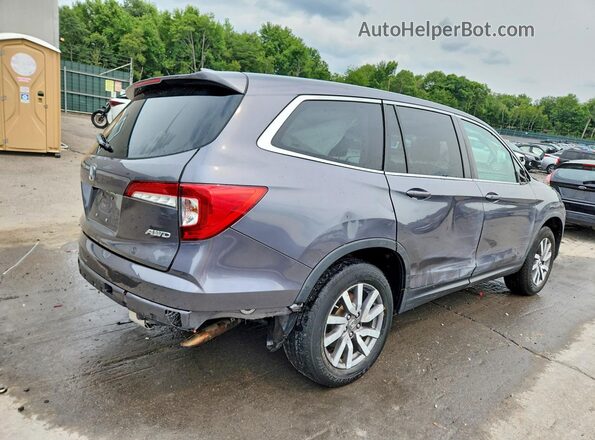 5FNYF6H5XKB076592 2019 HONDA PILOT Charcoal Rear right
