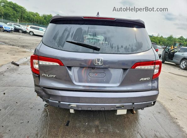 5FNYF6H5XKB076592 2019 HONDA PILOT Charcoal Rear view