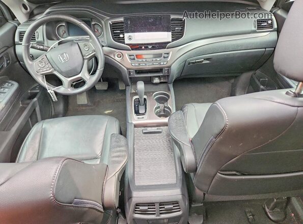 5FNYF6H5XKB076592 2019 HONDA PILOT Charcoal Dashboard view