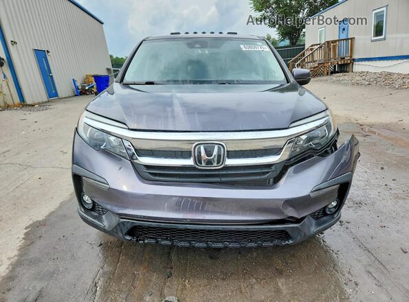5FNYF6H5XKB076592 2019 HONDA PILOT Charcoal Front view