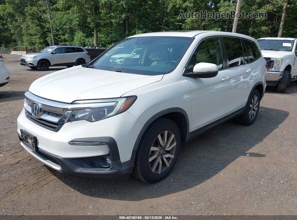 5FNYF6H5XLB049023 2020 HONDA PILOT White წინა მარცხენა ხედი სამი მეოთხედიდან