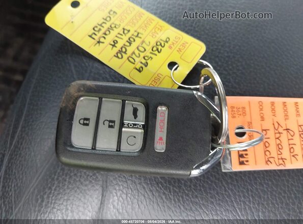 5FNYF6H5XLB059454 2020 HONDA PILOT Black Առջևի վահանակի տեսք