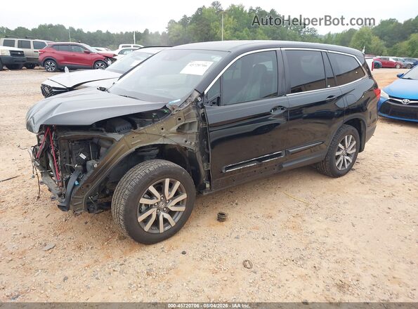 5FNYF6H5XLB059454 2020 HONDA PILOT Black Առջևի ձախ երեք քառորդ տեսարան
