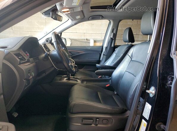 5FNYF6H5XLB068025 2020 HONDA PILOT Черный Вид салона спереди