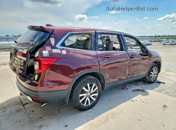 5FNYF6H5XMB076076 2021 HONDA PILOT Red Rear right