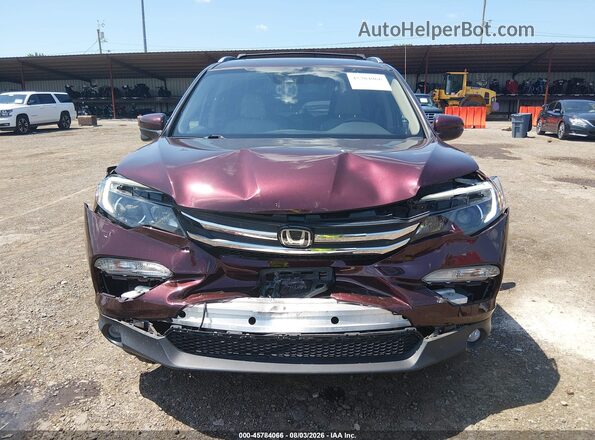 5FNYF6H60HB083424 2017 HONDA PILOT Red Սալոնի հետևի տեսք